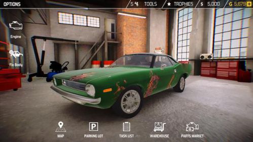 Car repair game