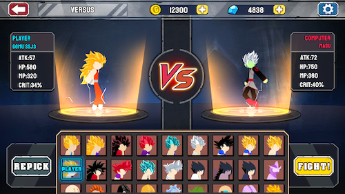 Game Stickman Warriors: Chiến Binh Rồng Thiêng