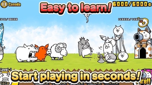 The Battle Cats XP and Food