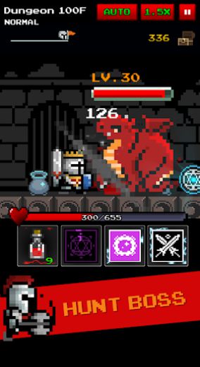 Dungeon x Pixel Hero with cute graphics