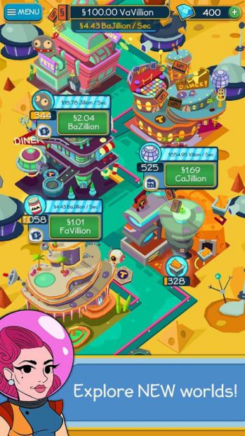 City building game Taps to Riches