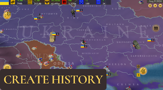 Global Strategy: WW3 oyun arayüzü