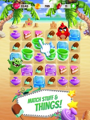 เวอร์ชัน Mod Angry Birds Match สำหรับ Android