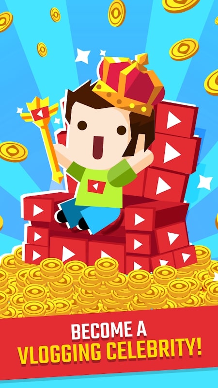 Vlogger Go Viral - Tuber Game mod kim cương