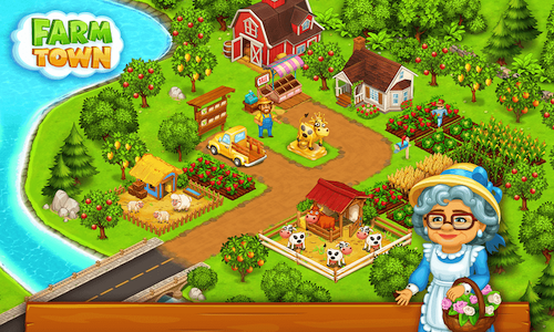 farming game Farm Town mod apk