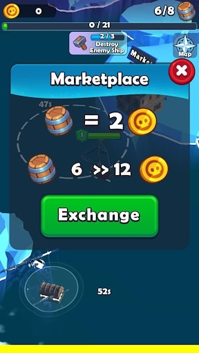 Pirate Raid mod รางวัล