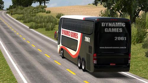 Simulation bus driving game on mobile phones