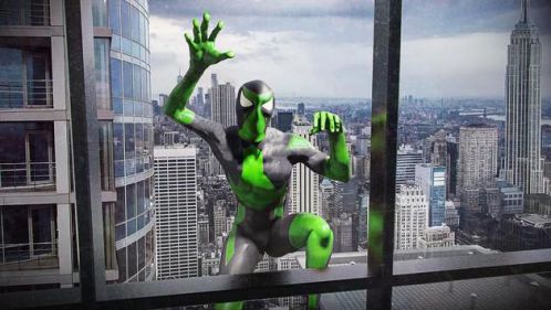 Rope Frog Ninja Hero terbang dan melompat