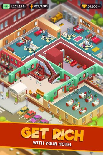 Hotel Empire Tycoon hotel management game