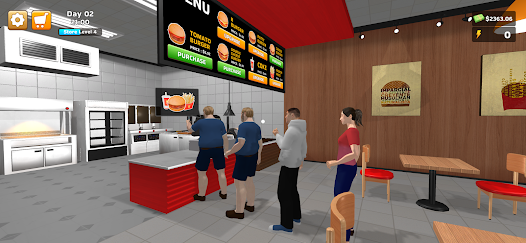 Burger Simulator Interface