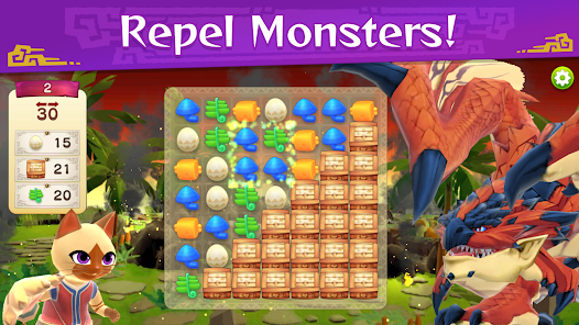 Screenshots of Monster Hunter Puzzles
