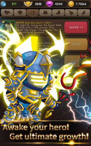 +9 God Blessing Knight idle clicker