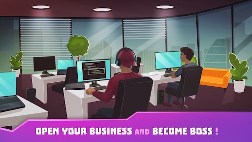 Download Hacker or Dev Tycoon? Tap Sim MOD with full money