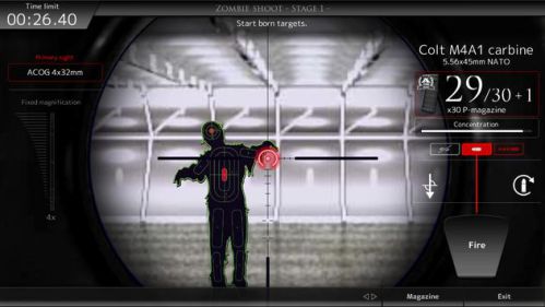 Gun simulation game