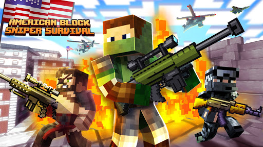 American Block Sniper Survival mod infinite ammo