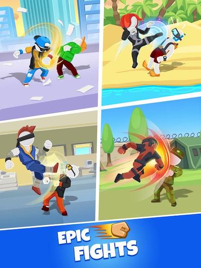 Street Fighting Game Match Hit