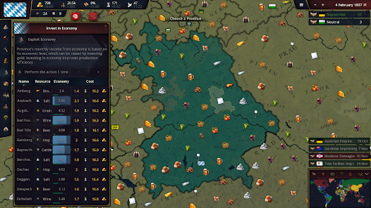 Screenshots of Age of History 3