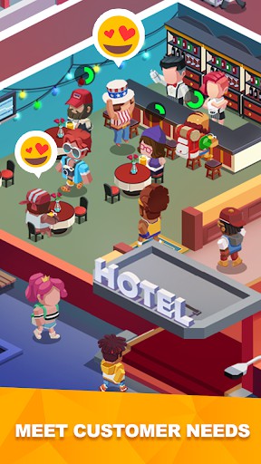 An engaging hotel management game