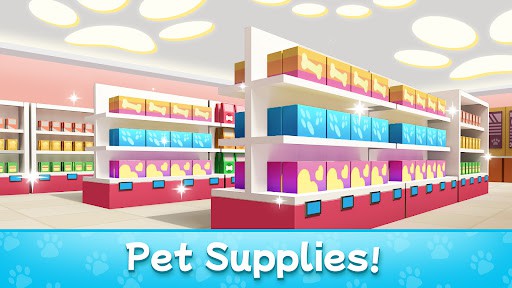 Pet care center management simulation game