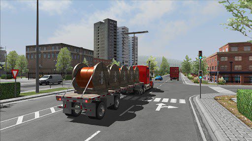 Truck driving simulation game