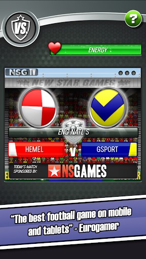 Fun football game on Android