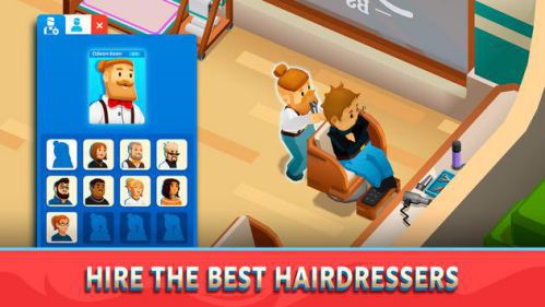 Idle Barber Shop Tycoon simulates real-life management