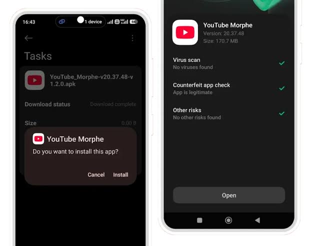 YouTube Morphe APK v21.04.222 Dernière version (2026)