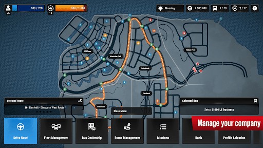 Bus driving simulation game