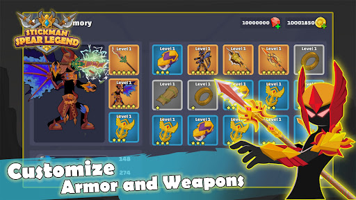 Stickman Spear Legend MOD unlimited money