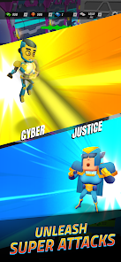 Superheroes Idle RPG League gameplay interface