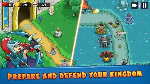 Epic Empire: Tower Defense Money MOD – Accelerate resource development.