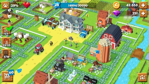 Blocky Farm MOD full money