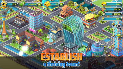 Town Building Games: Tropic Ci MOD Infinite Coins