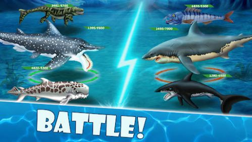 Shark World shark battle arena