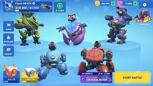Little Big Robots Mech Battle MOD Unlimited Coins