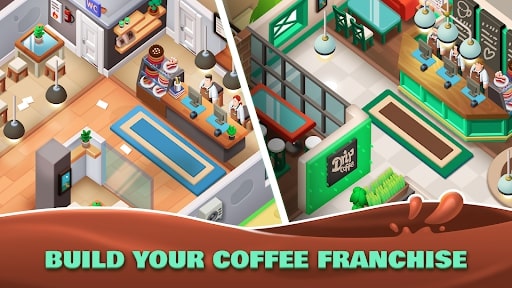 Idle Coffee Shop Tycoon MOD allows shopping