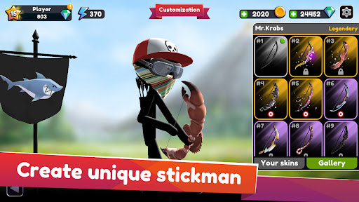 Stickman Archer online MOD Equipment