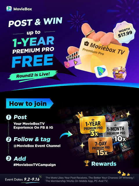 Sự kiện MovieBoxTV: Nhận ngay Gói Premium Pro Miễn Phí | TikTok