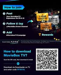 🎉 Bạn có muốn sở hữu 1 năm sử dụng Moviebox Premium Pro trị giá $17.99 không? Vòng 2 của MovieBoxTV đã chính thức bắt đầu! 🚨 CÁCH THAM GIA 1. Chia sẻ cảm nhận về MovieBoxTV lên FB & IG 2. Theo dõi và gắn thẻ @