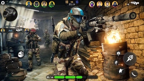 Modern Fps Gun Shooter Strike: dumb bot mod