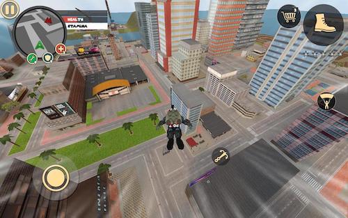 Rope Hero Vice Town version mod argent illimité