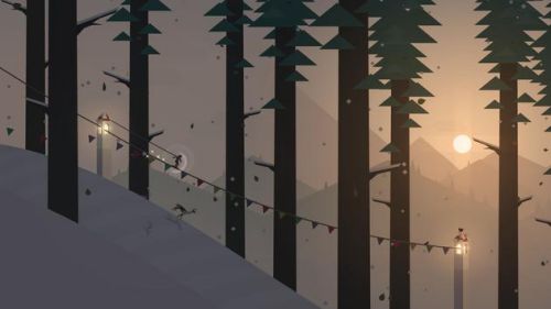 Snowboarding game Alto's Adventure