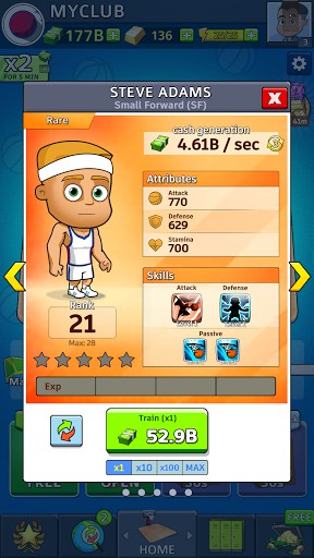 Idle Five Basketball MOD Unlimited Money