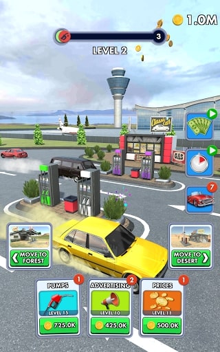 Idle Gas Station mod no ads