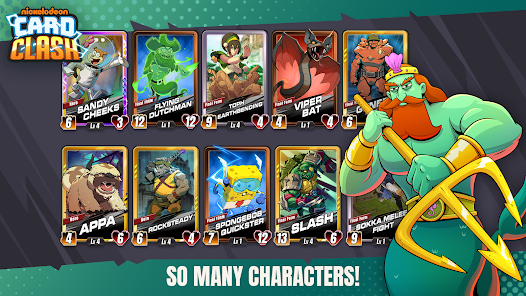 Illustration of Nickelodeon Card Clash