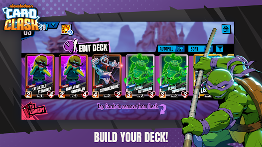 Screenshot of Nickelodeon Card Clash