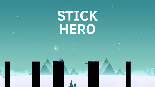 Screenshot of Stick Hero holding a stick