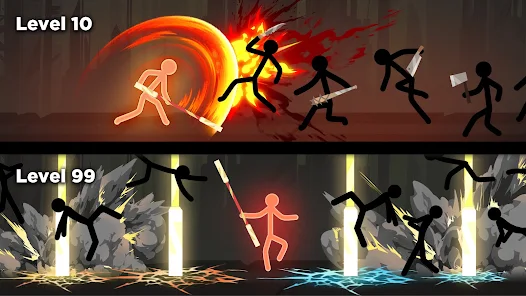 Stickman Myth Battle Interface