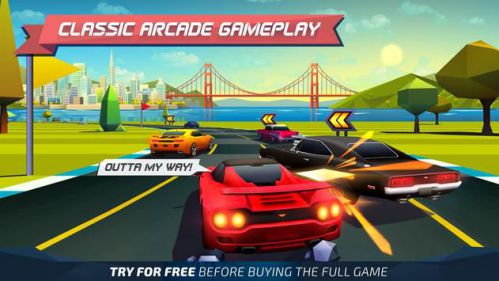 Horizon Chase retro style