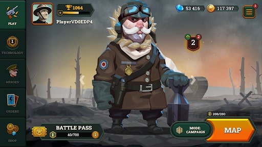 Bunker Wars: WW1 RTS MOD APK